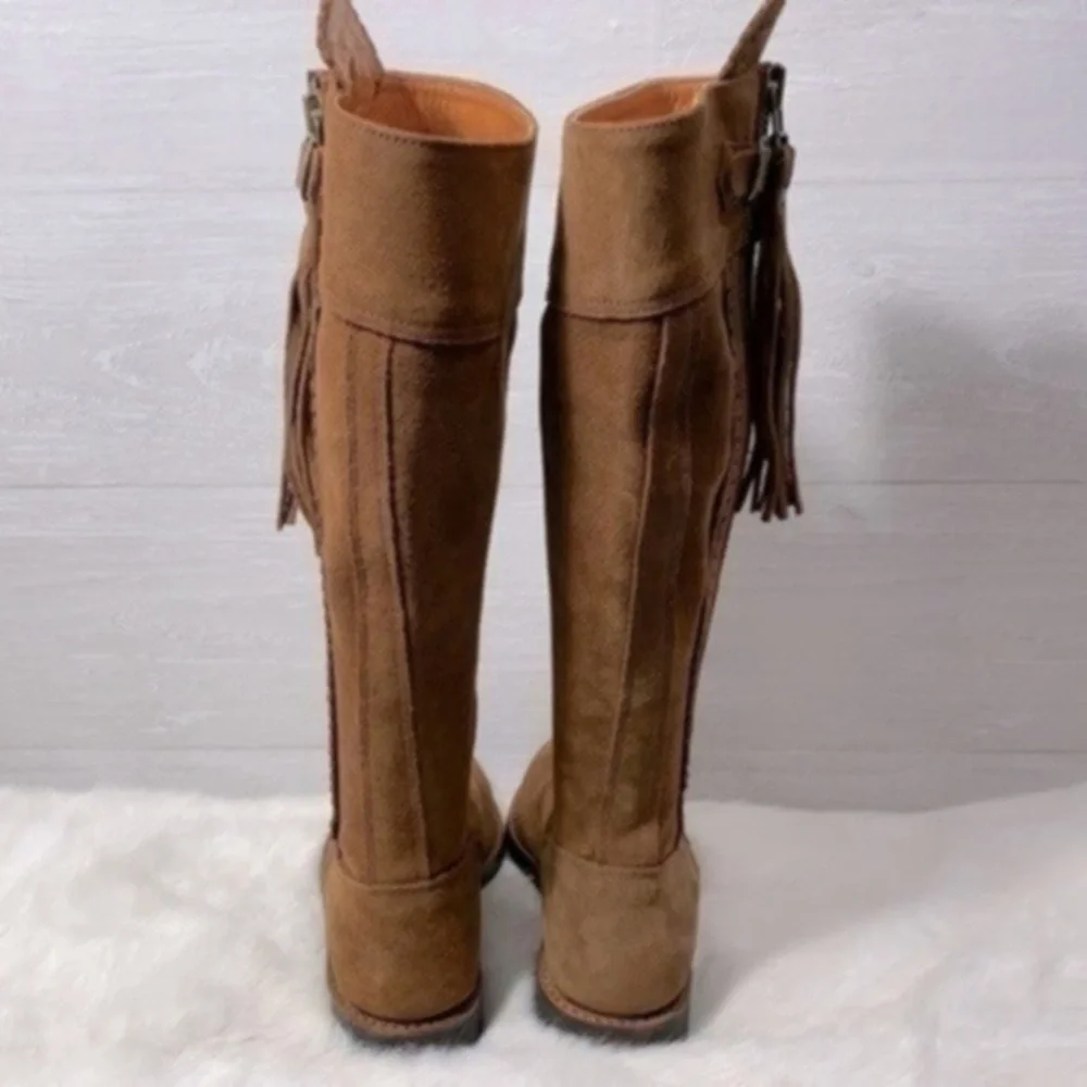 Valverde Del Camino tall suede women’s boot size 38 color Brown